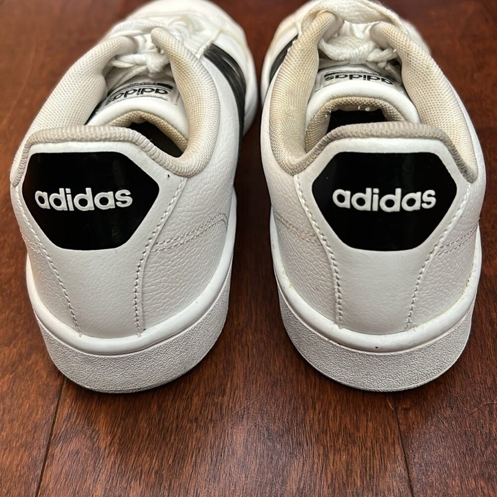Adidas Women’s Neo Cloudfoam White and Black Classic Sneakers, Size and 8.5 - Picture 11 of 16